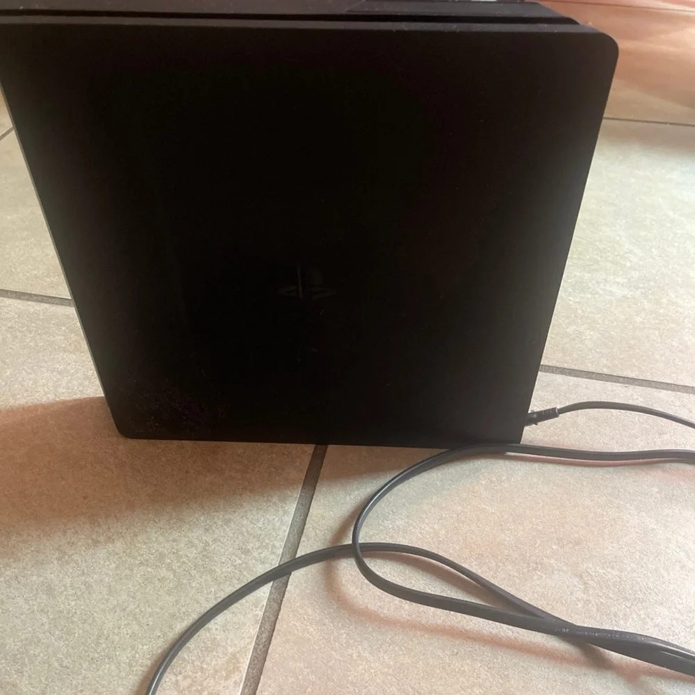 PS4 Black Gaming Console with Power Cord